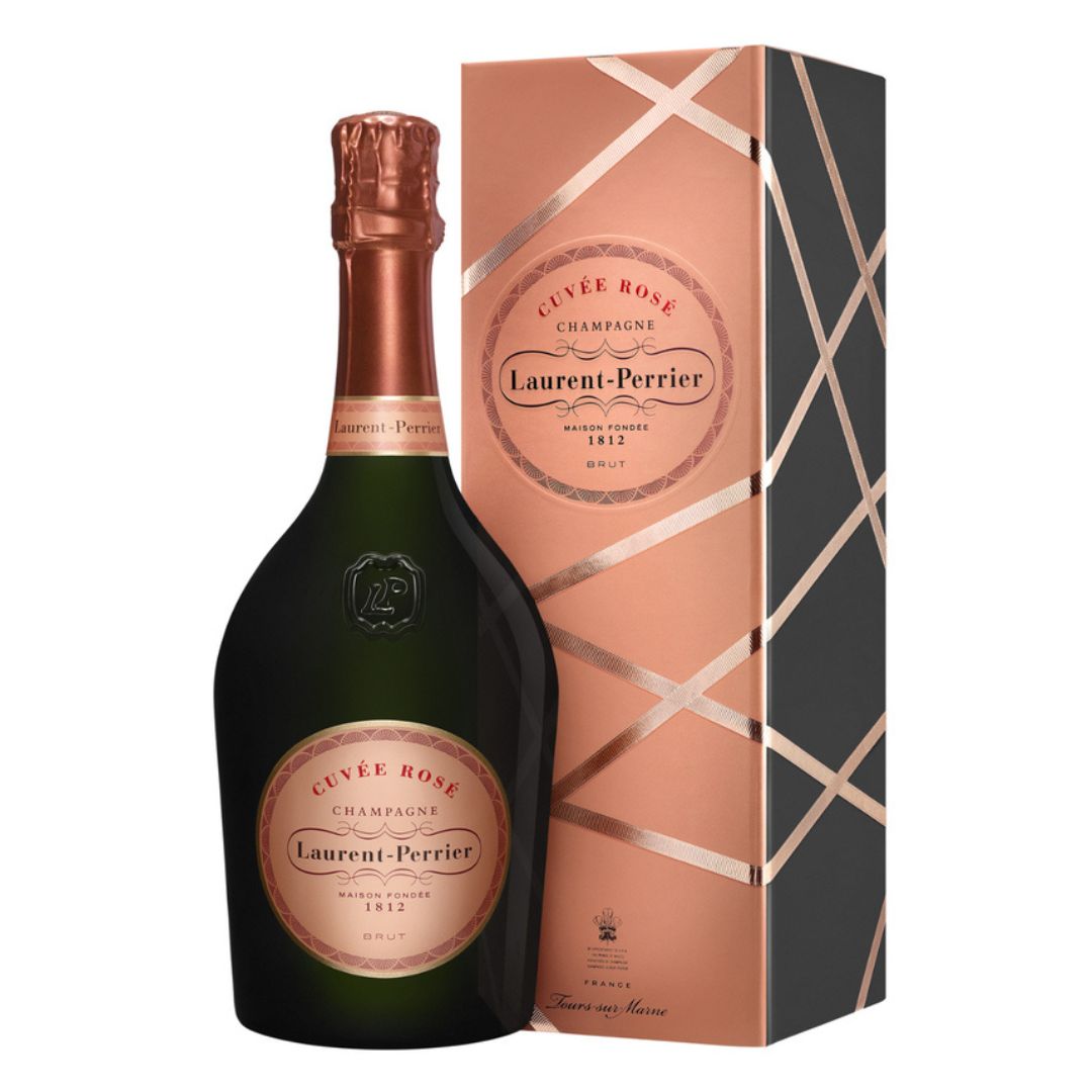 Laurent Perrier Rosé Champagne NV in Gift Box with Hand-Tied Ribbon