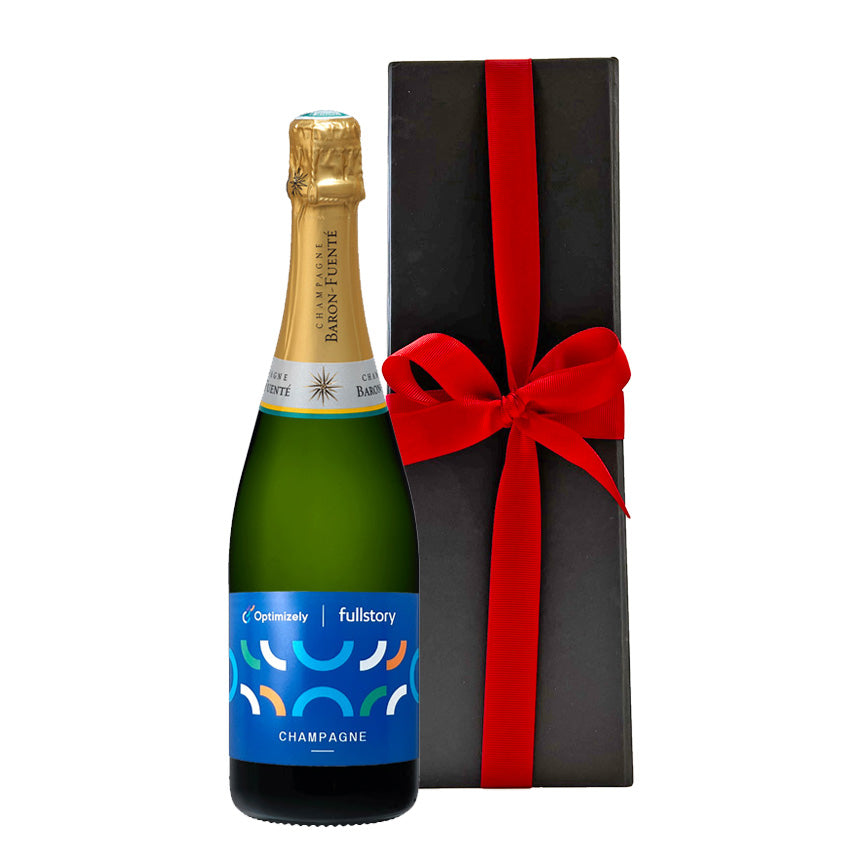 Branded Classic Cuvée Champagne in Black Gift Box