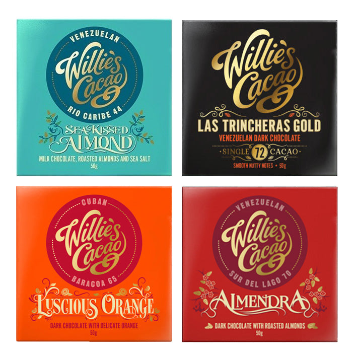 4 x Artisan Chocolate Bar Selection